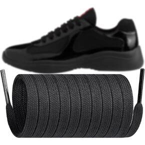 Shoelaces for Prada Sneakers, 8MM Flat Shoe Laces Strings Replacement for Shoes