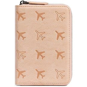 Passport Holder for Travel Pouch Wallet Women Men RFID Blocking Zipper Document Organizer Pouch Bag Credit Cards Case Cover for Travelling (Green)