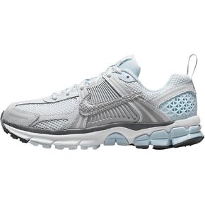 Nike Vomero 5 Big Kids' Shoes (HQ3255-043, Pure Platinum/Glacier Blue/Wolf Grey/Metallic Silver)