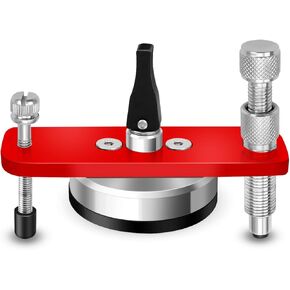Steel Windshield Repair Kit Bridge Injector, Glass Repair Bridge Assembly Set, Professional Windshield Repair Tool for Car Glass and Gravel Star Cracks, Durable Windshield Chip Repair Kit, Red