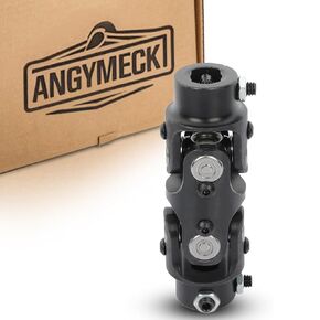 Black Universal Steering Double Shaft U Joint 3/4" DD X 3/4" DD 127mm 35° Degree