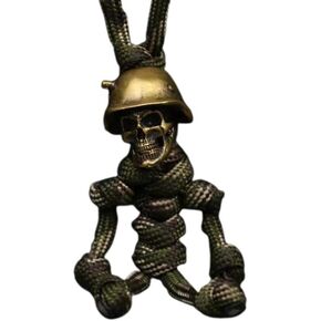Youngy Skeleton Soldier Pendant DIY Keychain Bag Decor Charm Accessory Gift for Halloween Children Boys Backpack Decoration key pendant