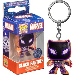 Funko Pop Gingerbread Black Panther Keychain Holiday Exclusive