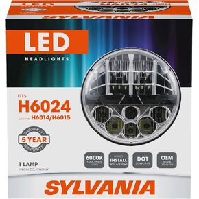 المصباح الأمامي لشعاع Sylvania LED - H6024SL.BX - يناسب H6024 ، H6014 و H6015 - المصباح الأمامي المشرق ، متين ، موفرة للطاقة - مصباح واحد لكل صندوق