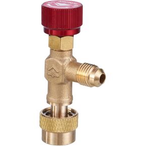 HONGSEN Low Loss Fittings HVAC Tools,HS-1224, Mini Split Air Conditioner Manifold, Refrigerant Charging Valve Compatible with R22 Refrigerant for Home AC