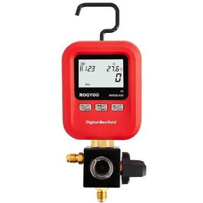 مقياس انتشار رقمي واحد ، المبردات الرقمية المبردات AC القياس المقياس للضغط R22/R32/R410A/R134A/1234YF 24+ إعادة شحن المبردات