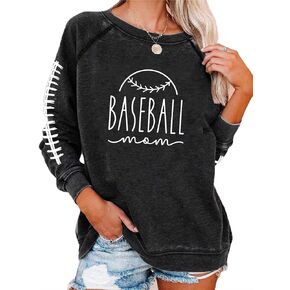 Womens Long Sleeve Shirt Pullover Tops, Loose Casual Crewneck T-Shirt Lightweight Sweatshirt
