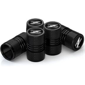 Metal Tire Valve Stem Cap Covers Z Emblem Air Valve Cap Set Dust Proof Leak-Proof Air Cover Compatible with 350Z 370Z Z34 Z33 Accessories (A)