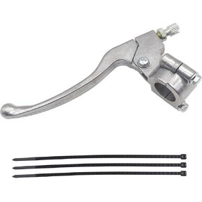 7/8" 22mm Left Brake Handle Clutch Lever Perch for Coleman CT200U BT200X CT100U Predator 212 196cc 6.5HP Baja Massimo MB165 MB200 MBX10 Mini Bike CRF50 XR50 KLX110 SSR125 Pit Dirt Bike Silver