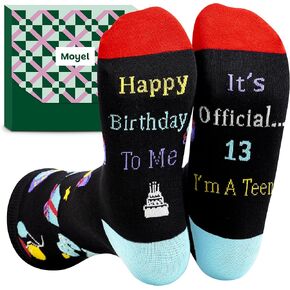 Moyel 21st 13th Birthday Gifts for Him Mens Fun Funny Socks Cool 13 21 Year Old Birthday Gifts for Him Men Gift Ideas