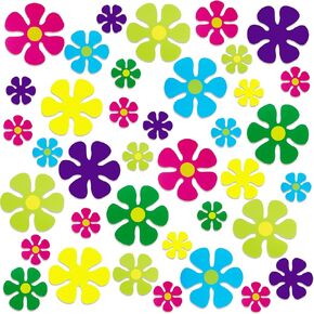 Outus 60 قطعة قواطع على شكل زهرة مصغرة زهرة الرجعية لزخارف الحرف Hippie Craft Home Decoration (5.9 "4.3" 2.8 ")
