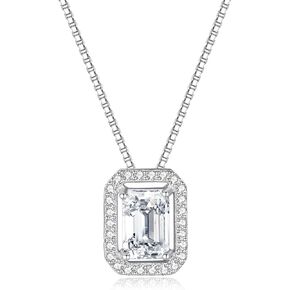S925 Sterling Silver 0.6ct VVS1 D-Color Diamond Necklace for Women ، هدية عيد الحب المثالية للزوجة