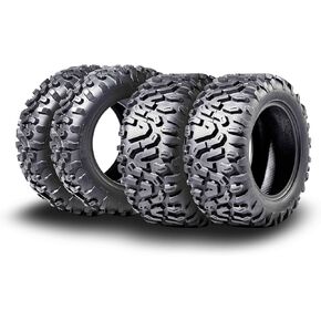 إطارات McKinley UTV ATV 26x8-14 و 26 × 10-14 مجموعة كاملة من Super Trail Trail All Terrain X612
