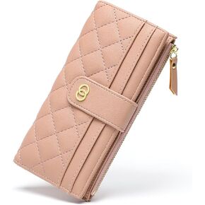 Womens Wallet Slim RFID حظر محافظ بطاقة الائتمان الجلدية Bifold Leath