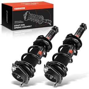 A-Premium Rear Pair (2) Complete Strut and Coil Spring Assembly Compatible with Subaru WRX 2015-2021, Driver and Passenger Side, Replace# 28920736