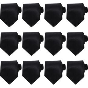 16 Pcs Men's Tie Bulk Groomsman 3'' Formal Necktie for Wedding Business