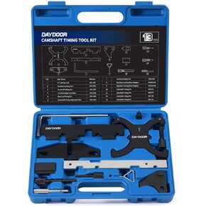 DAYDOOR Timing Tool Kit, 13 Pcs Camshaft Locking Tool Compatible with Ford Focus Kuga Fiesta Fusion Escape 1.5 1.6 2.0 2.3 EcoBoost Mazda 2.5L, Ford 1.6L VVT Ti-VCT 1.5L Ti-VCT Timing Locking Tool