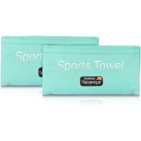 Nexersys 2-in-1 Sports Towel and Car Seat Cover: Soft Microfiber, Super Absorbent, Ultra Compact, Large Size, Universal Fit, Lightweight, Quick Dry, Workout and Outdoor Towel