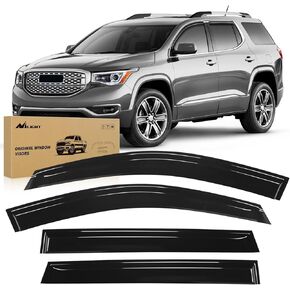 Nilight Window Rain Guards for GMC Terrain 2010 2011 2012 2013 2014 2015 2017 2017 Deplectors Windows ، Tape-On Vent Window Vissors-4 Pits
