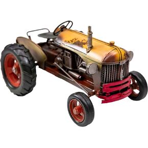 YCHTEWY-Iron Classic Car Model Collectible Vehicle Decoration, Metal Truck Christmas Decor ，Unique Blend of Vintage, Rustic, Farmhouse Truck Decor for Table Top Decor. (E)