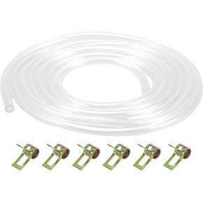 1 Set Universal Petrol Fuel Line Gas Line Pipe Hose Plastic Clear 6.56ft 1/8"ID 1/4"OD