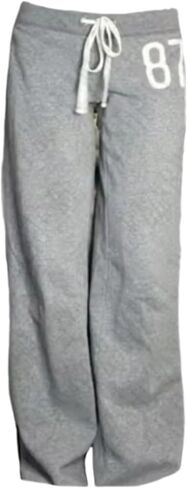 Vhitler Cute Jersey Pajama Pants Y2k Low Rise Pj Pants Wide Leg Drawstring Pants Preppy Aesthetic Lounge Pants Grunge Pants in Saudi Arabia