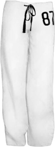 Vhitler Cute Jersey Pajama Pants Y2k Low Rise Pj Pants Wide Leg Drawstring Pants Preppy Aesthetic Lounge Pants Grunge Pants in Saudi Arabia