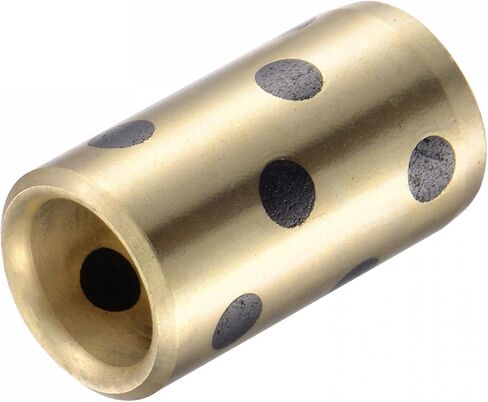 uxcell Sleeve Bearings 8mm Bore 15mm OD 24mm Length Wrapped Oilless Bushings Brass Graphite in Saudi Arabia