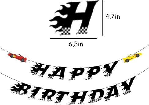 سباق السيارات عيد ميلاد سعيد راية متقلب عيد ميلاد راية سباق تحت عنوان حفلة عيد ميلاد زينة دعونا نذهب سباق متقلب لوازم الحفلات in Kuwait