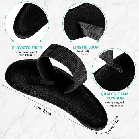 Woanger 8 Pcs Hammer Toe Crest Cushion Soft Straightener Buttress Pads Splint Reduces Pressure from Calluses and Hammer Toes, Medium, Right, Left(Single Hole,Beige) in Kuwait