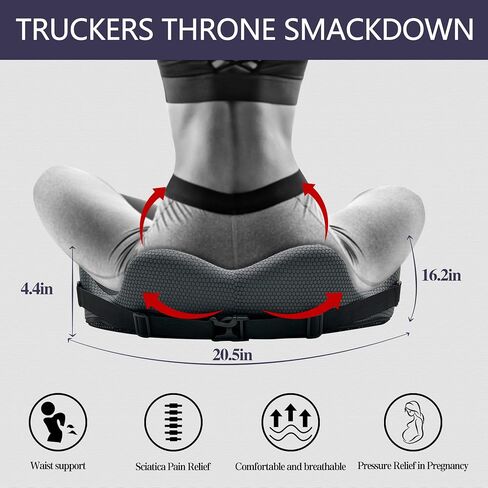 Truck Seat Cushions for Truck Drivers, Sciatica & Tailbone Pain Relief Truck Seat Cushion, Truck Driver Accessories in Saudi Arabia