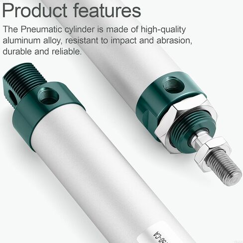 أسطوانة هواء هوائية 25 مم تتحمل 50 مم شوط، أسطوانة هواء صغيرة قضيب واحد مزدوج العمل MAL 25 X 50 in Kuwait