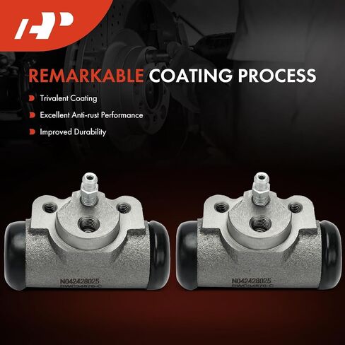 A-Premium Rear Drum Brake Wheel Cylinder Compatible with Select Ford, Dodge, Mazda, Mercury, Plymouth and American Motors Models - Mustang, Ranger, Thunderbird, Falcon, Fairmont, Granada, 2-PC Set in Kuwait