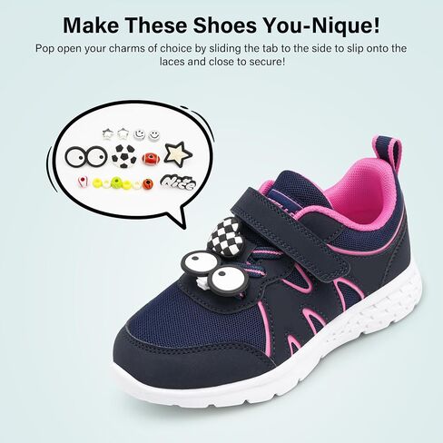 Stelle Kids Shoes Boys Girls Running Sneakers Athletic Lightweight Breathable Non Slip Walking Tennis Shoes for Toddler/Little Kid/Big Kid in Saudi Arabia