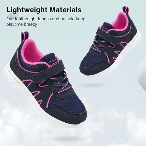 Stelle Kids Shoes Boys Girls Running Sneakers Athletic Lightweight Breathable Non Slip Walking Tennis Shoes for Toddler/Little Kid/Big Kid in Saudi Arabia