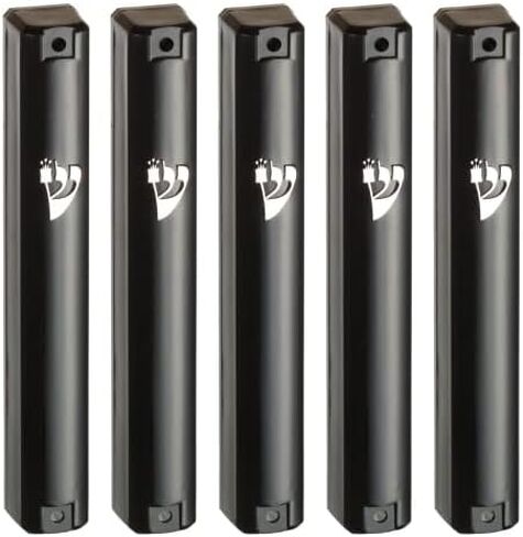 حافظة SUPER STAM MEZUZAH حامل من البلاستيك الفضي مستطيل الشكل 6.3/4 بوصة - 17.5 × 2 × 2 سم مجموعة من الفلين المطاطي المقاوم للماء مكونة من 5 قطع (شفاف، 15 (لفافة 15 سم)) in Kuwait