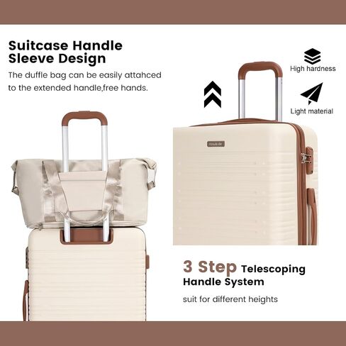 Amalodie Luggage Sets 5 Piece Suitcases with Double Spinner Wheel,Suitcase Set ABS Hard Case Luggage with TSA Lock and Durable Waterproof Travel Luggage in Saudi Arabia
