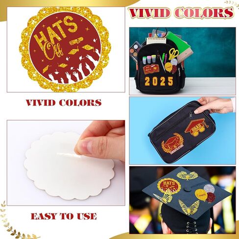 98 PCS 2025 تخرج الشريط الزخارف قلادة Lei القلادة مع حرف من Z من 0 إلى 9 رقم 3D الفراشة للتخرج الشرف الشرف قلادة أسرة سرقعة (الذهب الأزرق) in Kuwait