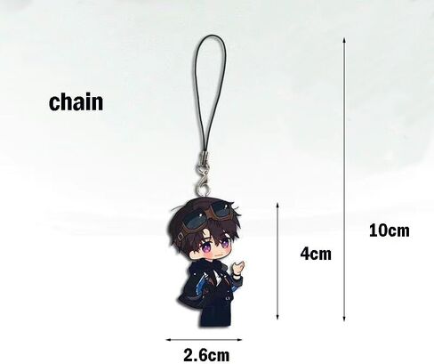 Love and deepspace Caleb Sylus LOMO Cards 50pcs Cosplay Game Card 57x86mm,Pin,Keychain, backpack chain, Mobile phone chain set of 4 Caleb apple (Rafayel) in Saudi Arabia