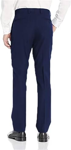 Wehilion Mens Suit Pants قابلة للتوسيع القابلة للتوسيع المسطح الأمامي لليمة مستقيمة السراويل للرجال in Kuwait