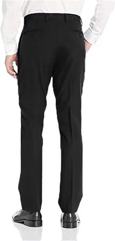 Wehilion Mens Suit Pants قابلة للتوسيع القابلة للتوسيع المسطح الأمامي لليمة مستقيمة السراويل للرجال in Kuwait