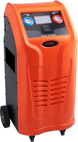 VEVOR Fully Automatic Refrigerant Recovery Machine - Dual Cylinder AC Recovery Machine Kit Built in Compressor/Electronic Scale/Filter/Recovery Tank, Recovery Machine HVAC Only for R134A+R1234YF in Saudi Arabia