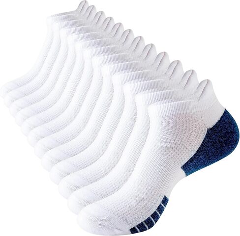 Sock Amazing 6 Pairs Unisex Premium Cotton Socks Soft Cushion No Show Sock Non Slip Low Cut Ankle Socks for Men Women Running in Saudi Arabia
