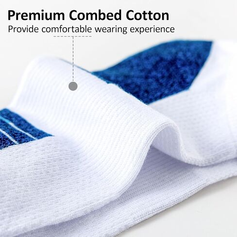 Sock Amazing 6 Pairs Unisex Premium Cotton Socks Soft Cushion No Show Sock Non Slip Low Cut Ankle Socks for Men Women Running in Saudi Arabia