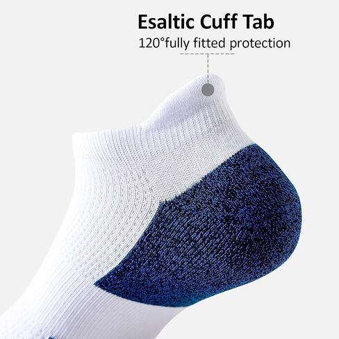 Sock Amazing 6 Pairs Unisex Premium Cotton Socks Soft Cushion No Show Sock Non Slip Low Cut Ankle Socks for Men Women Running in Saudi Arabia