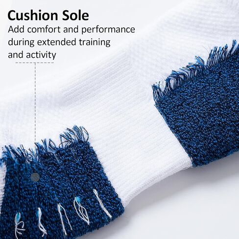 Sock Amazing 6 Pairs Unisex Premium Cotton Socks Soft Cushion No Show Sock Non Slip Low Cut Ankle Socks for Men Women Running in Saudi Arabia