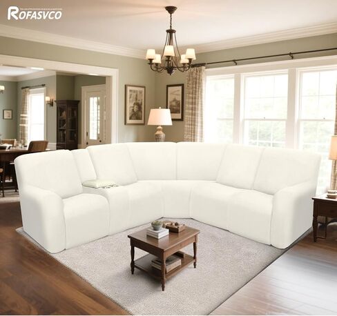 Reclining Sectional Couch Covers Washable Recliner Console Cover Sofa Cover for L Shaped Sectional Super Stretch Soft Middle Console Slipcovers (Console Cover, Wine Red) in Saudi Arabia