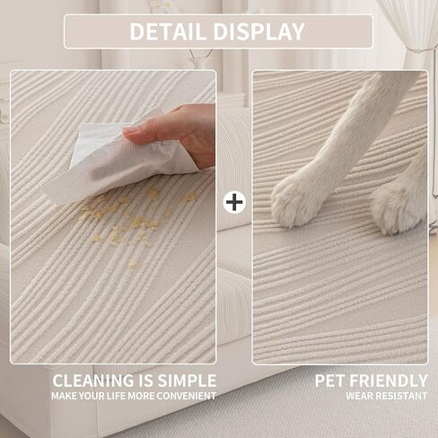 Couch Arm Covers, Sofa Covers Washable, Couch Cushion Covers, Armchair Slipcovers Sectional Couch Covers Anti-Slip Furniture Protector, (1PC Armrest Cover, Ivory) in Saudi Arabia