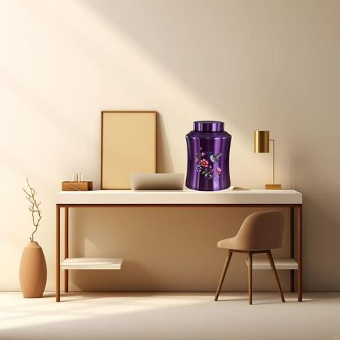 Purple Cross Urns for Ashes for Women Up to 140 LBS, Large Personalized Cremation Urns for Human Ashes Adult Male & Female Decorative and Funeral Keepsake Urn,Love of God Carefully Handcrafted in Kuwait