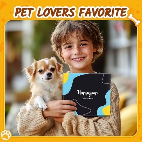 HAPPYPOP Dog Cat Gifts for Boys - Teen Boys Pet Socks, Dog Cat Lover Gifts for 10-12 Year Old, Funny Socks for Kids in Kuwait